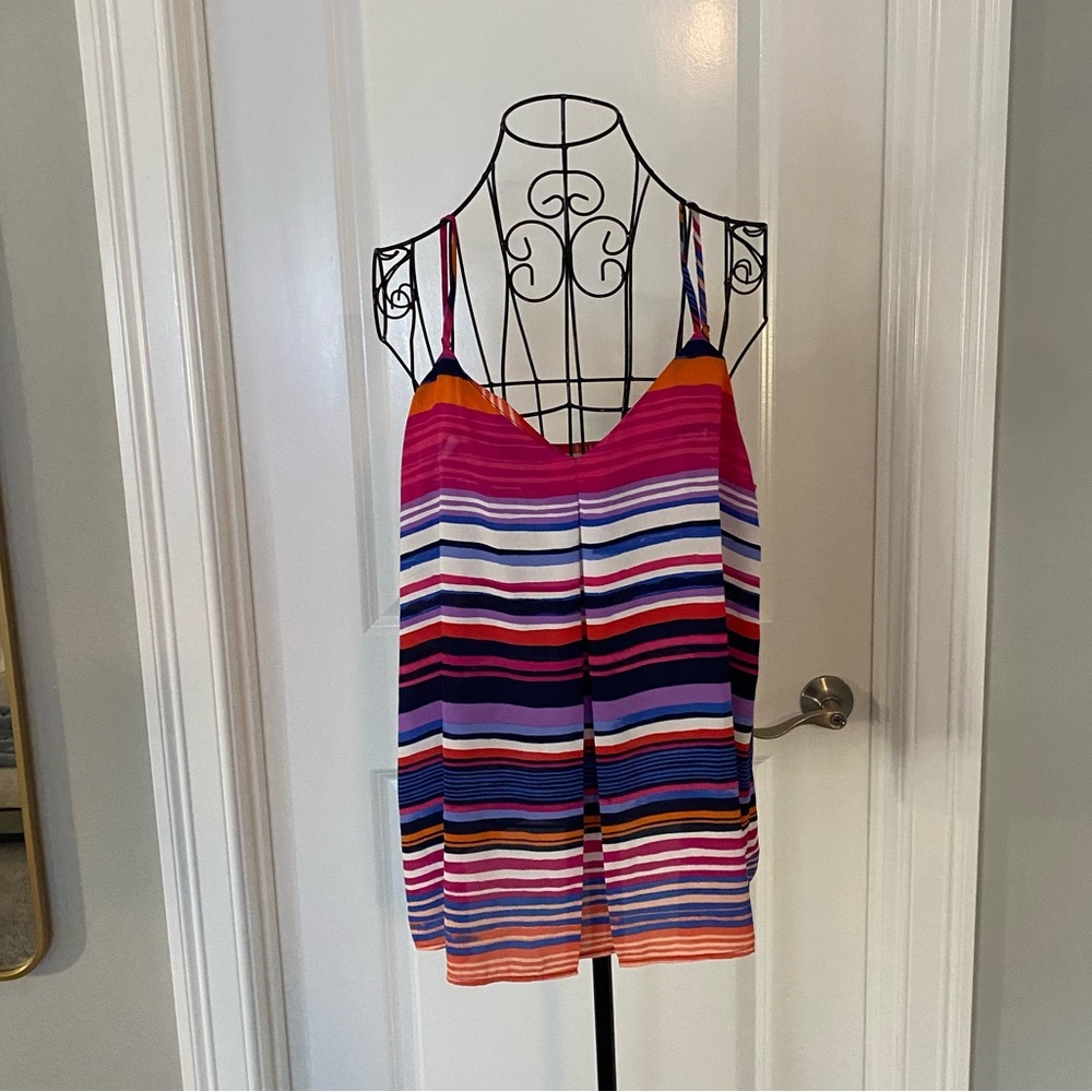 Cynthia Rowley Striped Tank Top In Medium